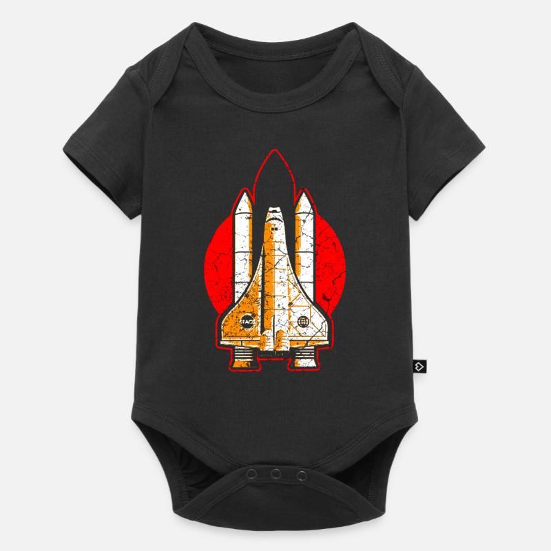 Fusée NASA de la navette spatiale - Body à manches courtes Premium Bébé - noir
