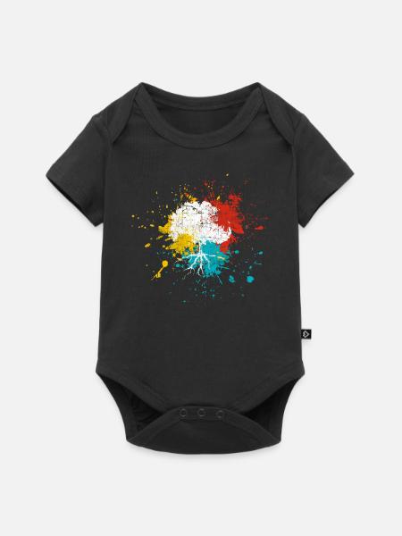 Baum - Baby Premium Kurzarmbody - Schwarz