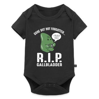 The gallbladder is gone, but not forgotten. - Baby Premium short-sleeve bodysuit - black - Front