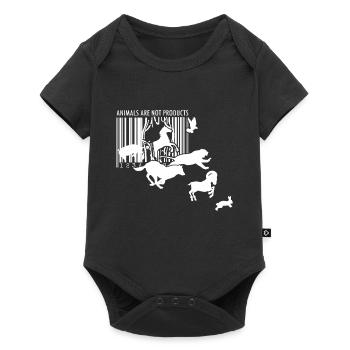 Animal Rights Activists - No Products Barcode Vegan - Baby Premium short-sleeve bodysuit - black - Front