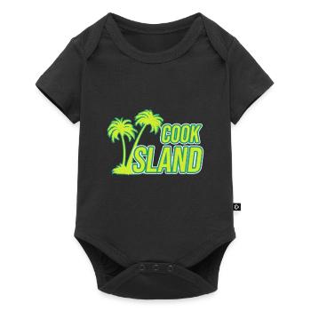 Cook Island island travel gift - Baby Premium short-sleeve bodysuit - black - Front
