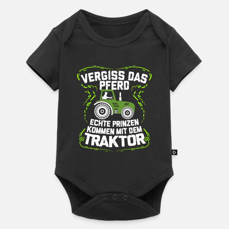 Traktor - Baby Premium Kurzarmbody - Schwarz