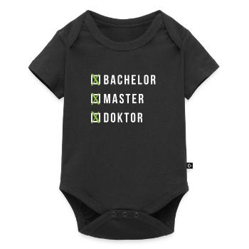 Diplôme de docteur Bachelor Masters cadeau de doctorat - Body à manches courtes Premium Bébé - noir - Devant