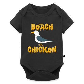 Cadeau de désert de Seagull Seabird Cool Beach Chicken - Body à manches courtes Premium Bébé - noir - Devant
