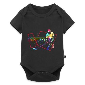 Cadeau Floorball - Body à manches courtes Premium Bébé - noir - Devant