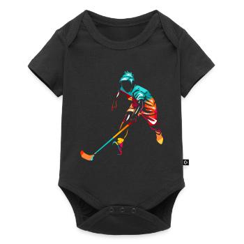 Floorball - Body à manches courtes Premium Bébé - noir - Devant