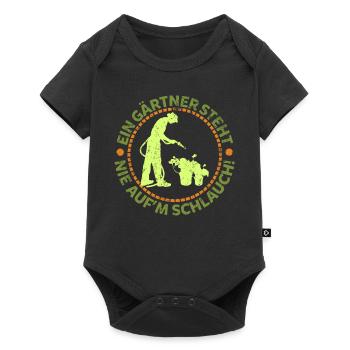 Gardener Garden gardening - Baby Premium short-sleeve bodysuit - black - Front