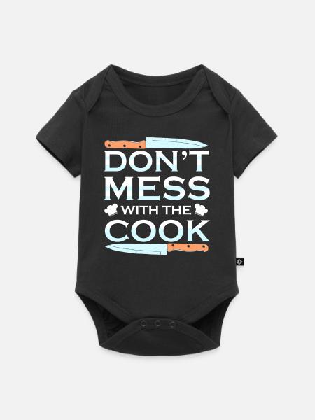 Koch Köchin Kochen - Baby Premium Kurzarmbody - Schwarz