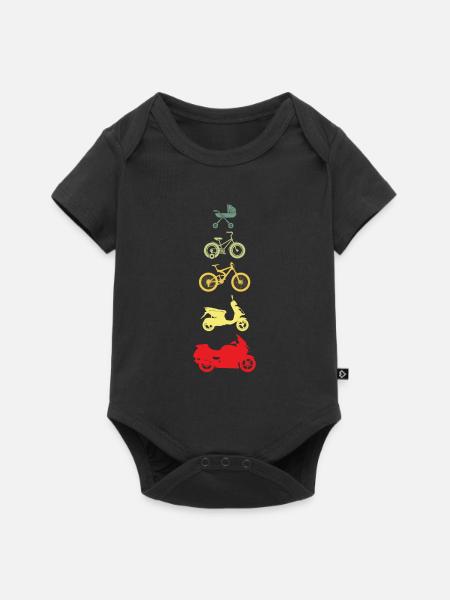 Motorrad - Baby Premium Kurzarmbody - Schwarz