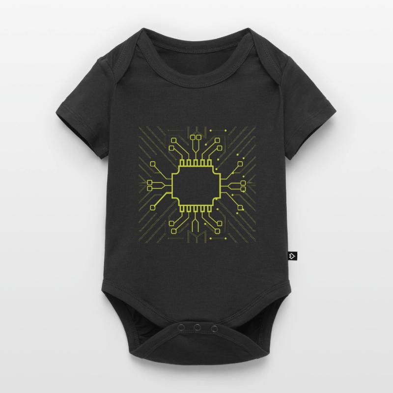 Informatiker Admin Hardware CPU Baby Premium Kurzarmbody