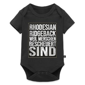 Rhodesian Ridgeback - Baby Premium Kurzarmbody - Schwarz - Vorne