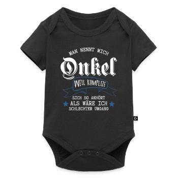Man nennt mich Onkel Onkel Komplize Neffen m - Baby Premium Kurzarmbody - Schwarz - Vorne