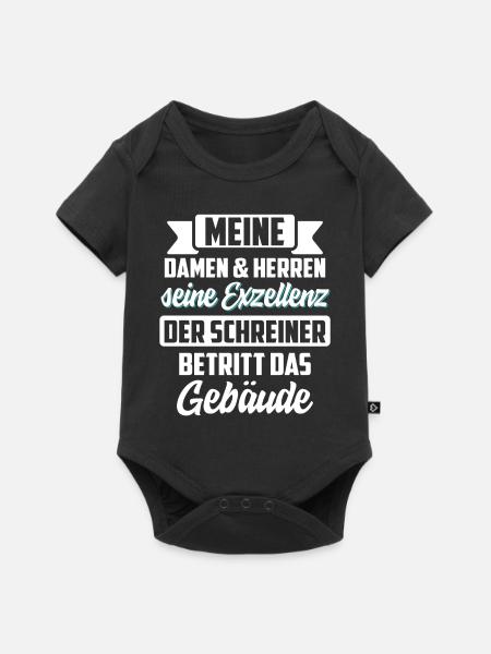 Schreiner Tischler Handwerk Handwerker Geschenk - Baby Premium Kurzarmbody - Schwarz
