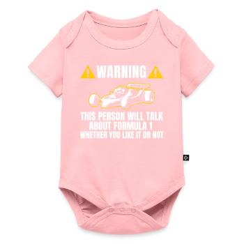 T-shirt cadeau Un cadeau de voiture de formule F - Body à manches courtes Premium Bébé - rose - Devant