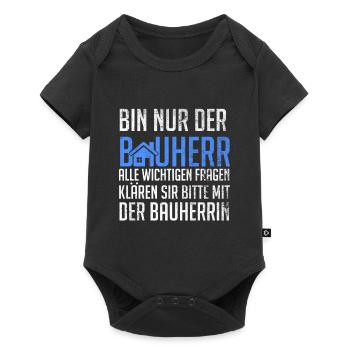 Superviseur de site Client Builder - Body à manches courtes Premium Bébé - noir - Devant