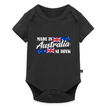 Australien - Baby Premium Kurzarmbody - Schwarz - Vorne