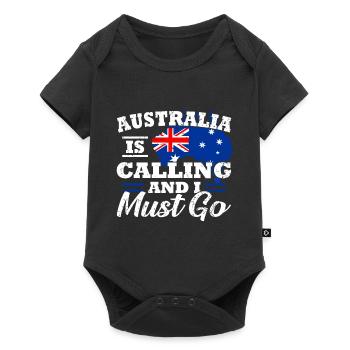 Australia - Baby Premium short-sleeve bodysuit - black - Front
