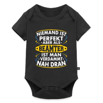 Beamter - Baby Premium Kurzarmbody - Schwarz - Vorne