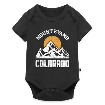Etat du Colorado, mont Evans au lever du soleil - Body à manches courtes Premium Bébé - noir - Devant