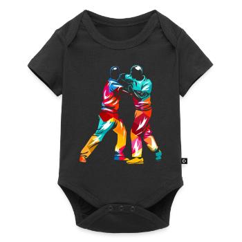 Krav Maga - Baby Premium Kurzarmbody - Schwarz - Vorne