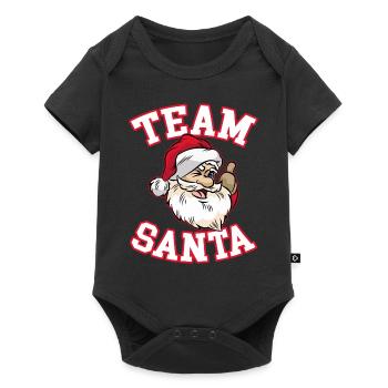 TEAM SANTA - Baby Premium short-sleeve bodysuit - black - Front