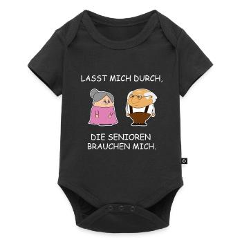 Altenpflege Pflegekraft Pfleger Lustig Witzig - Baby Premium Kurzarmbody - Schwarz - Vorne