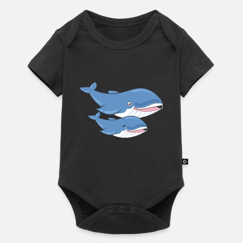 Wale - Baby Premium Kurzarmbody - Schwarz