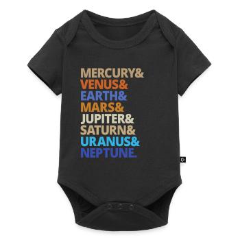 Planet Planet Solar System Milky Way Gift - Baby Premium short-sleeve bodysuit - black - Front