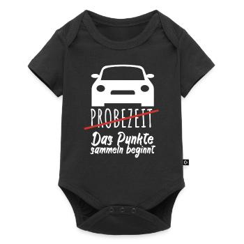 Probezeit Das Punkte sammeln beginnt - Baby Premium Kurzarmbody - Schwarz - Vorne