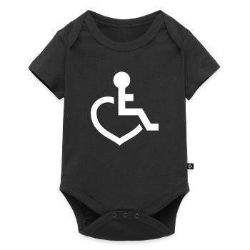 Conducteur de fauteuil roulant - Body à manches courtes Premium Bébé - noir - Devant