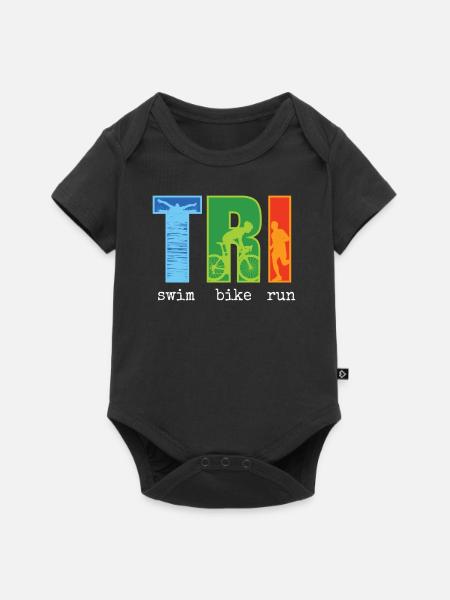 Triathlon - Baby Premium Kurzarmbody - Schwarz