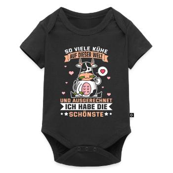 Drôle vache de boeuf sort agriculteur cadeau Geek - Body à manches courtes Premium Bébé - noir - Devant