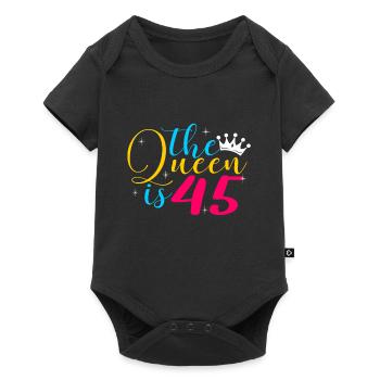 45th birthday - Baby Premium short-sleeve bodysuit - black - Front