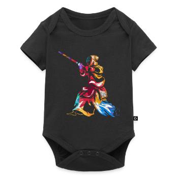 Cadeau de kendo - Body à manches courtes Premium Bébé - noir - Devant