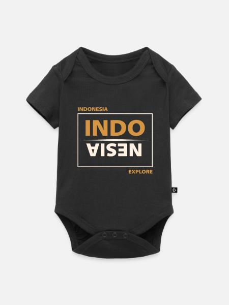 Indonesien - Baby Premium Kurzarmbody - Schwarz