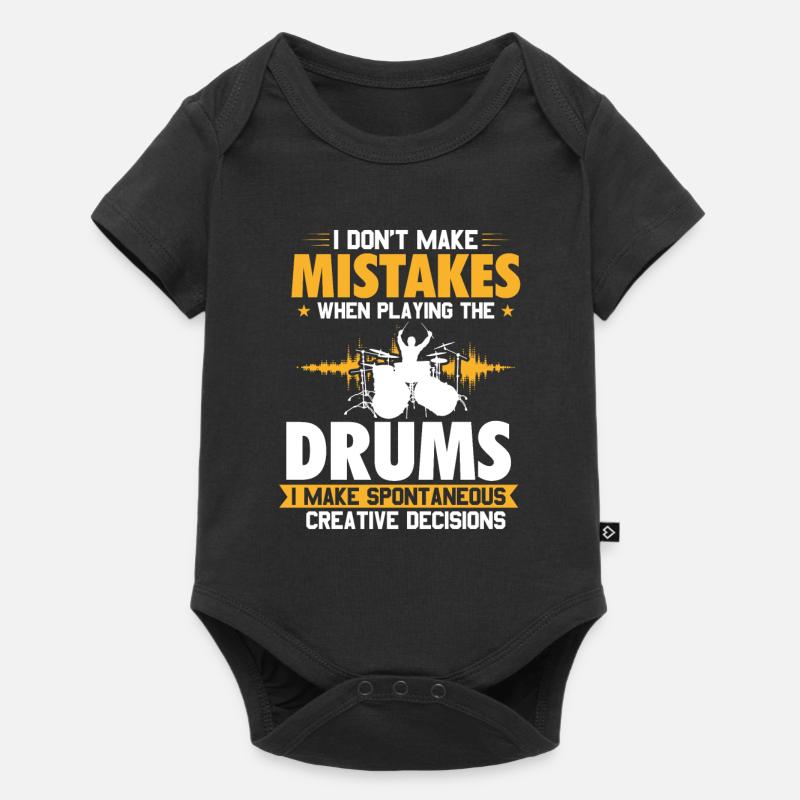 Drummer drummer drummer gift - Baby Premium short-sleeve bodysuit - black