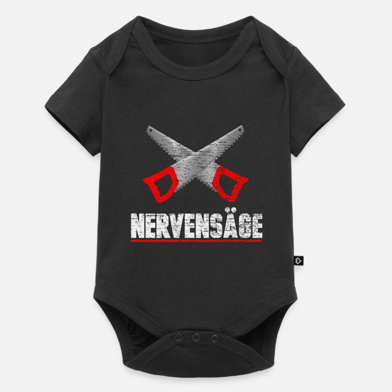 Nervensäge Lustig - Baby Premium Kurzarmbody - Schwarz