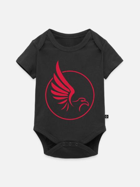 eagle - Baby Premium Kurzarmbody - Schwarz