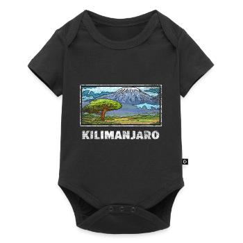 Kilimanjaro gift - Baby Premium short-sleeve bodysuit - black - Front