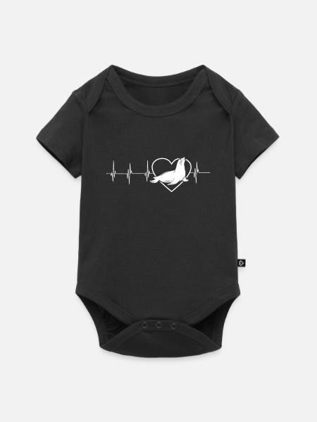 Robben Robbe Wasser Meer Süß Geschenk - Baby Premium Kurzarmbody - Schwarz