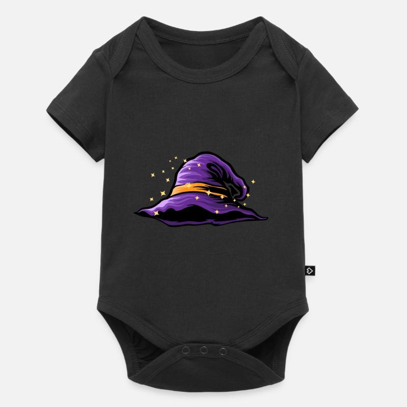 Hexenhut Zauberhut Hexe Zauberer Geschenkidee - Baby Premium Kurzarmbody - Schwarz