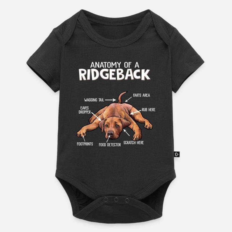 Rhodesian Ridgeback - Baby Premium Kurzarmbody - Schwarz