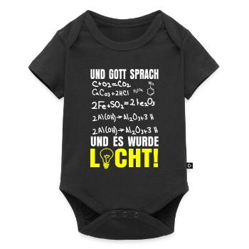 Physiker Formel Licht - Baby Premium Kurzarmbody - Schwarz - Vorne