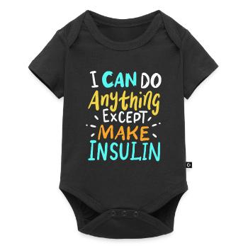 Diabetes Mellitus Diabetic Insulin Gift - Baby Premium short-sleeve bodysuit - black - Front