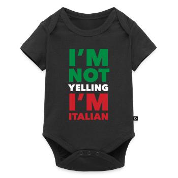 Funny Italian Gift - Baby Premium short-sleeve bodysuit - black - Front