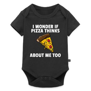 Pizza Pizzeri Pizzeria Italy Salami Cheese Gift - Baby Premium short-sleeve bodysuit - black - Front