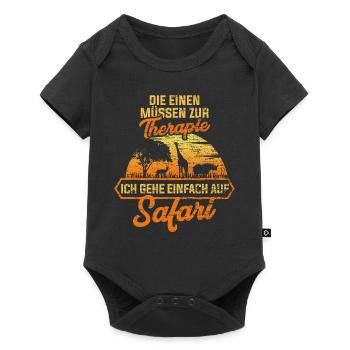 Safari Serengeti - Baby Premium short-sleeve bodysuit - black - Front