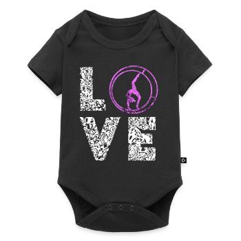 Rhönrad Love Love Rhönradturnen Rhönrad Gifts - Baby Premium short-sleeve bodysuit - black - Front
