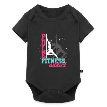 Pole Dancers Classes Dancing Exercise Gift Pole - Baby Premium short-sleeve bodysuit - black - Front