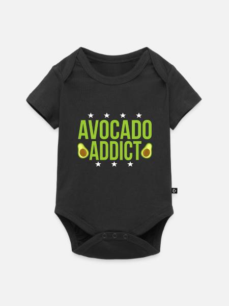 Avocado - Baby Premium Kurzarmbody - Schwarz